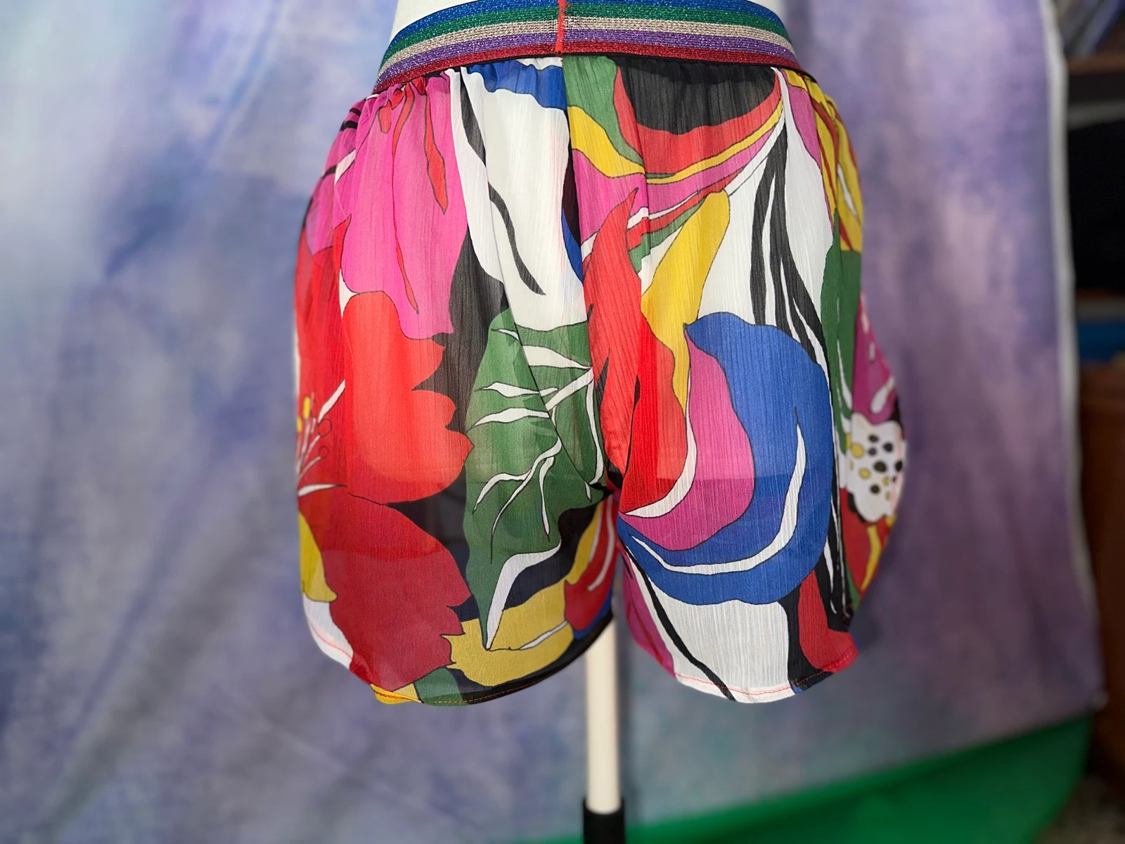 Pantalón corto de gasa talla M Piéce unique artisanale – photo 3